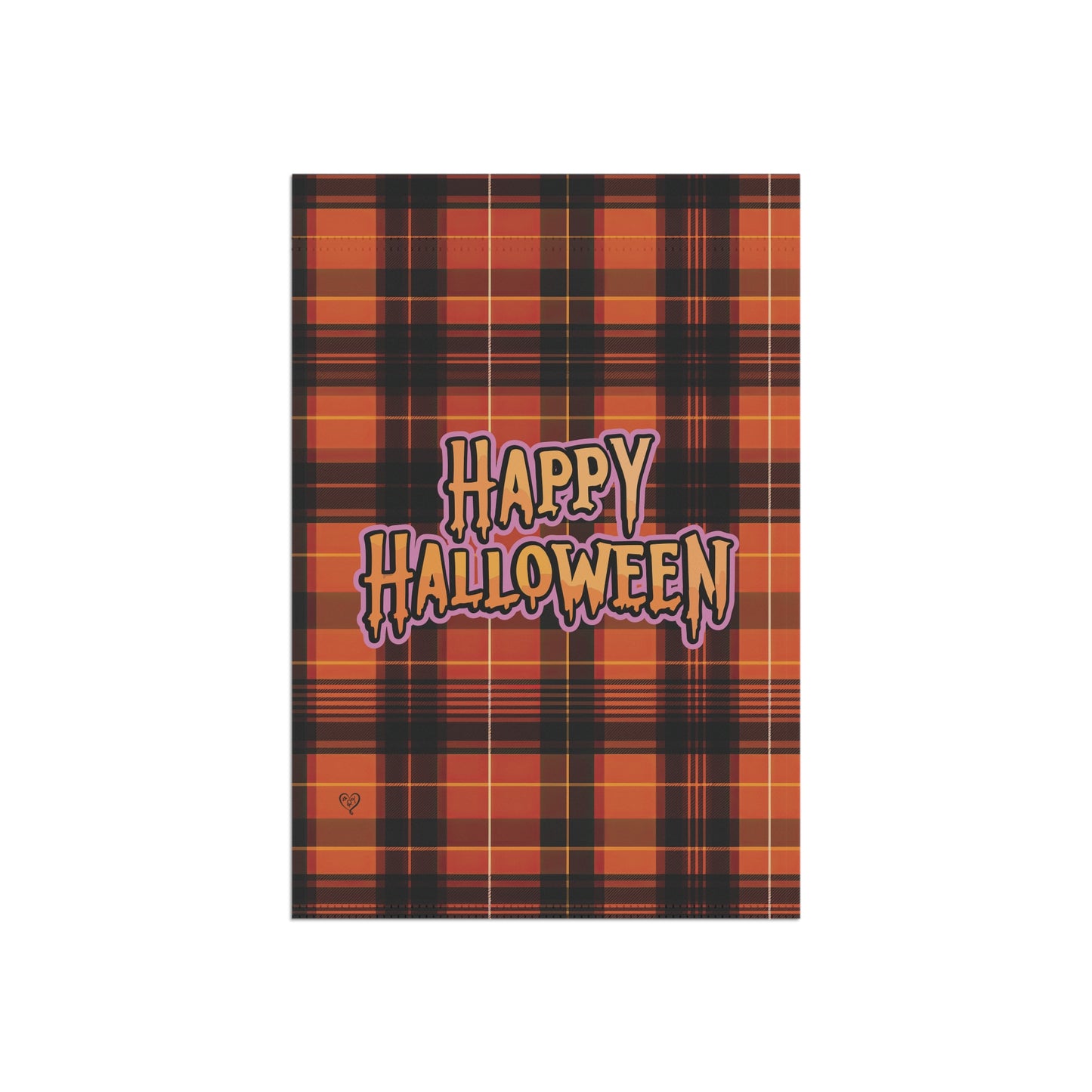 Happy Halloween Plaid Garden & House Banner