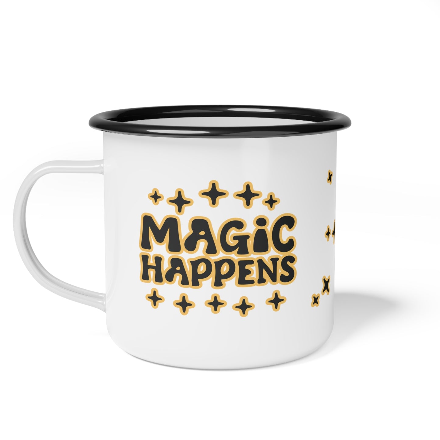 Magic Happens Enamel Camp Cup Mug