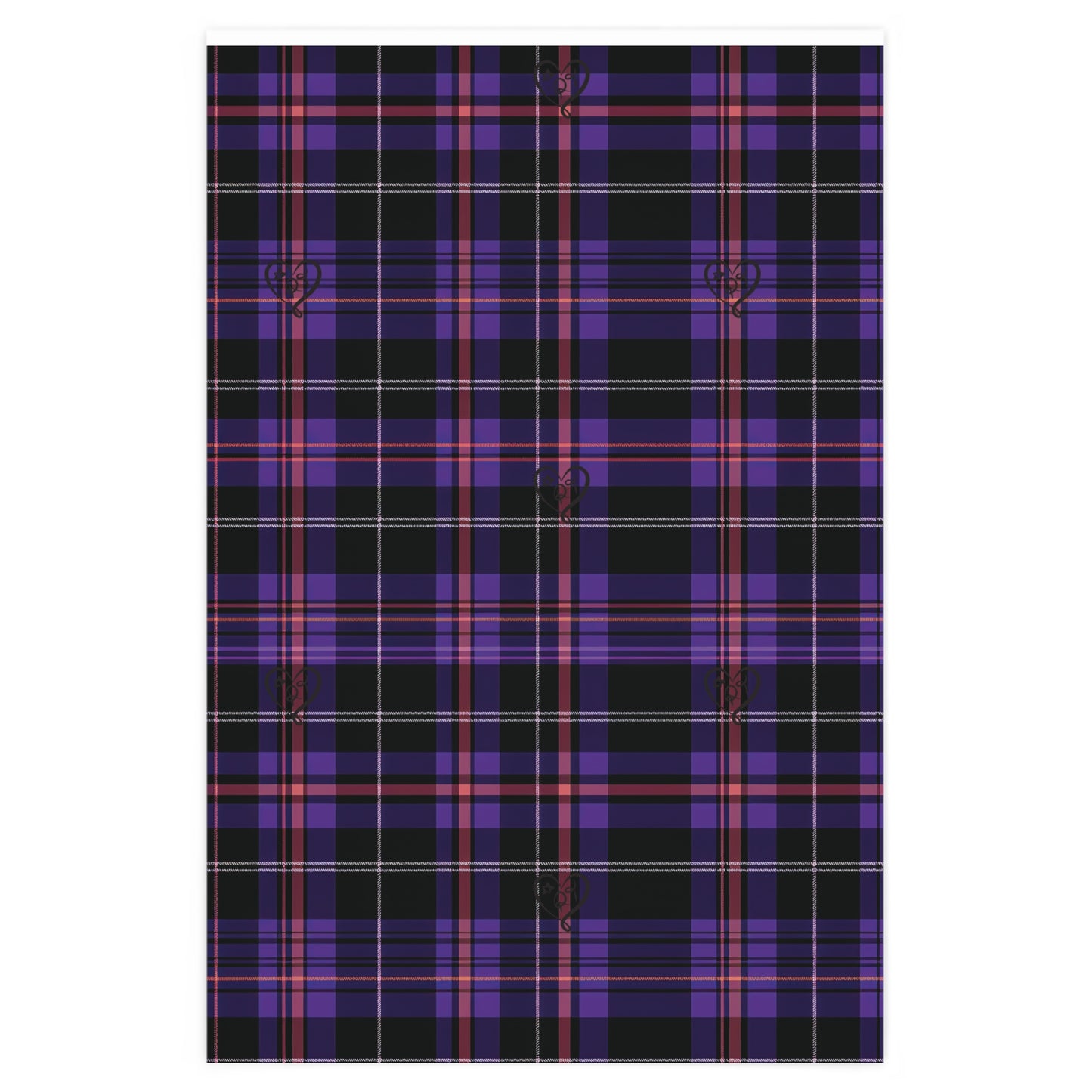 Mismatched Plaid (Purple) Wrapping Paper