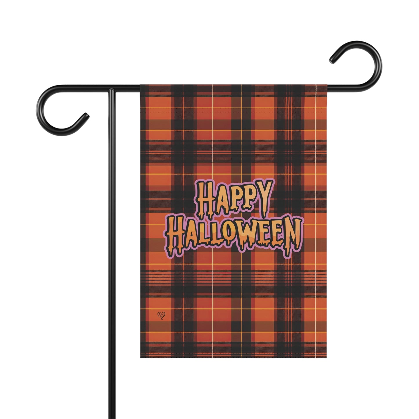 Happy Halloween Plaid Garden & House Banner