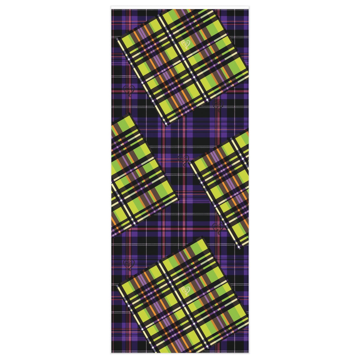 Mismatched Plaid (Purple & Green) Wrapping Paper