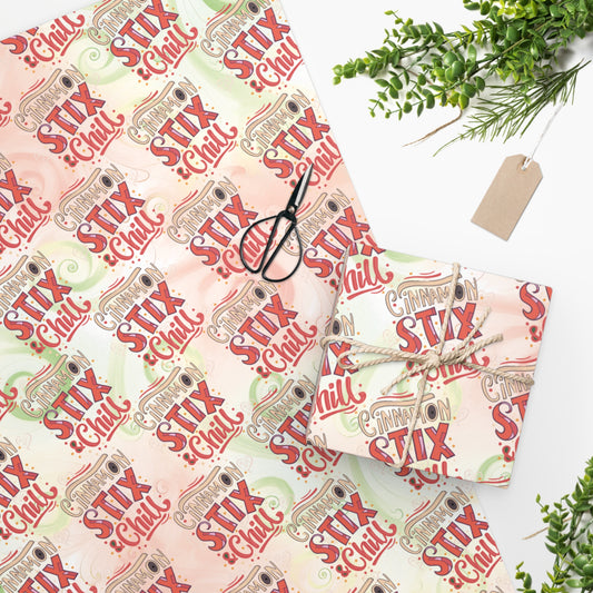 Cinnamon Sticks & Chill Pattern (Christmas) Wrapping Paper