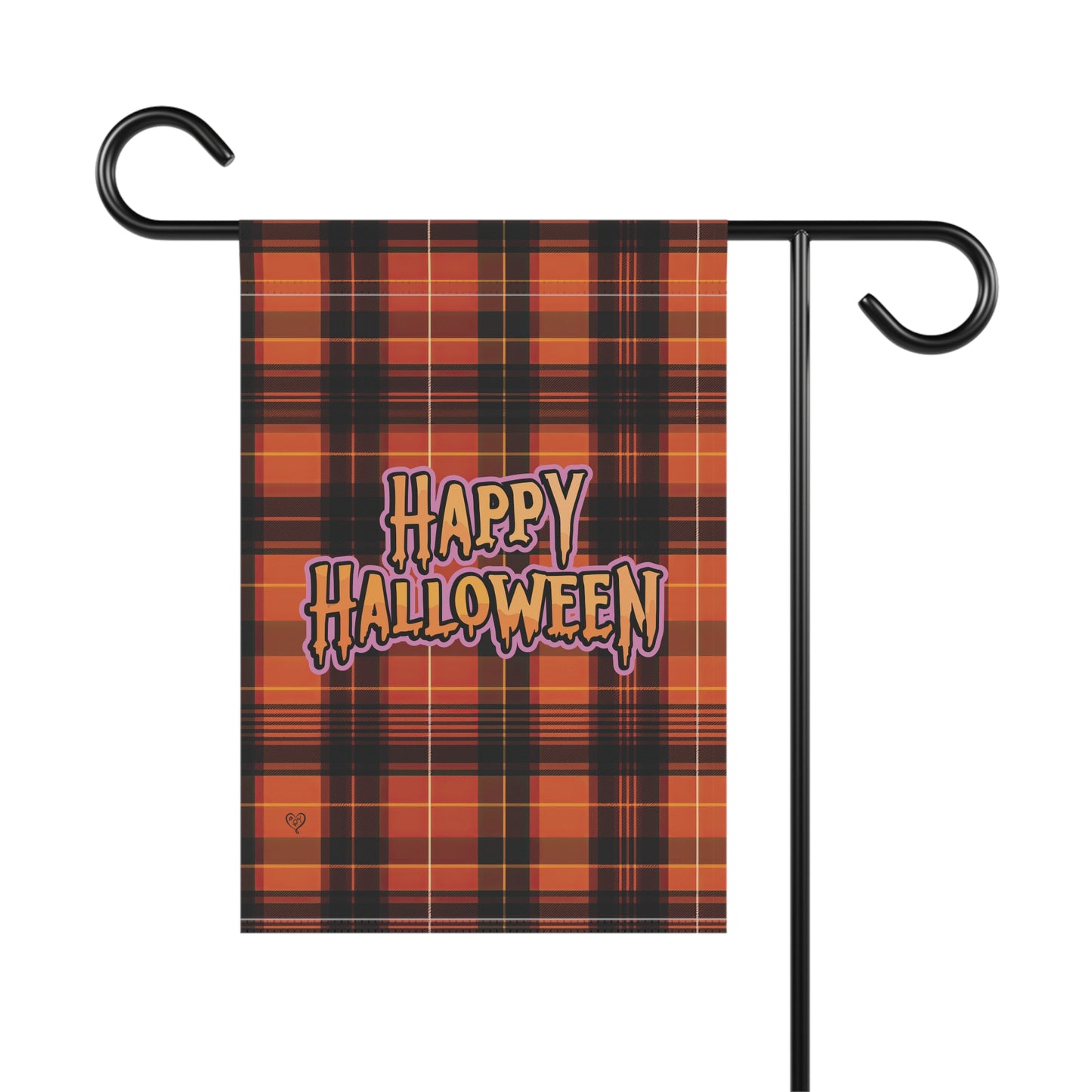 Happy Halloween Plaid Garden & House Banner