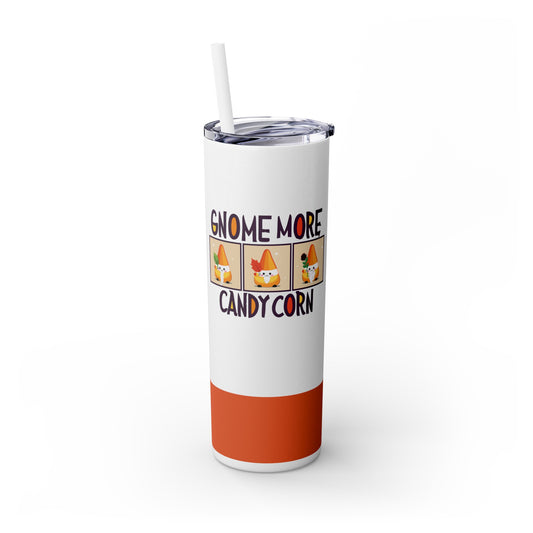 Gnome More Candy Corn Tumbler Color Match Straw, 20oz