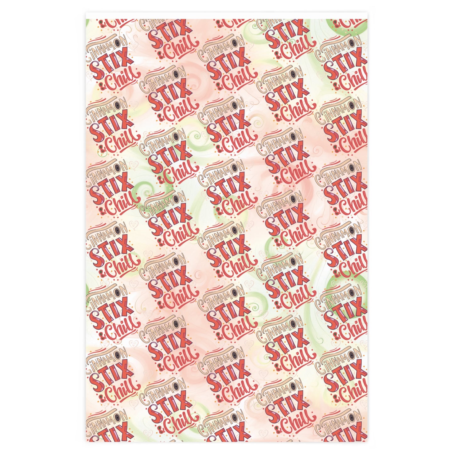 Cinnamon Sticks & Chill Pattern (Christmas) Wrapping Paper