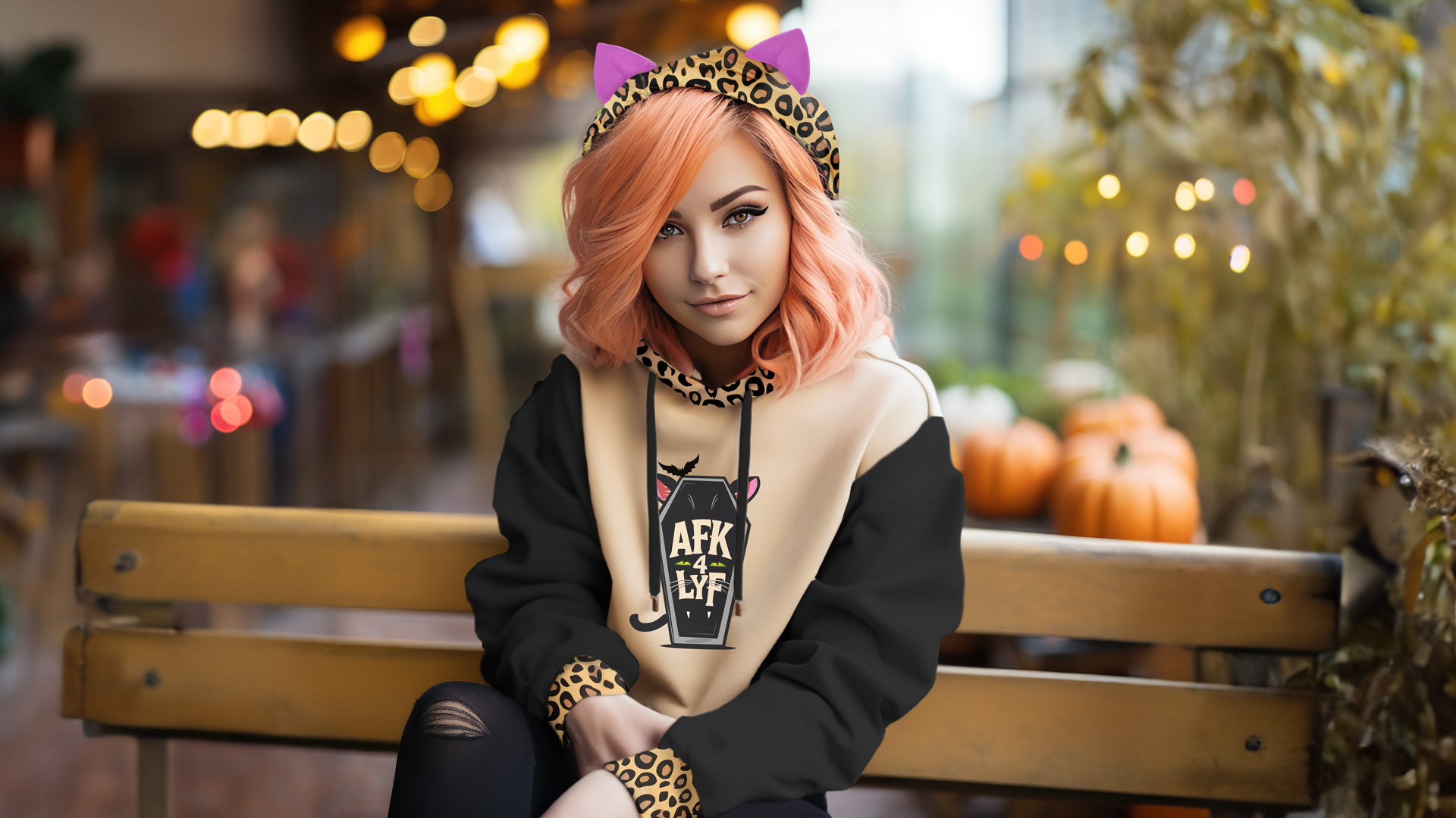 AFK-4-LYF-Cat-Hoodie-Cheetah