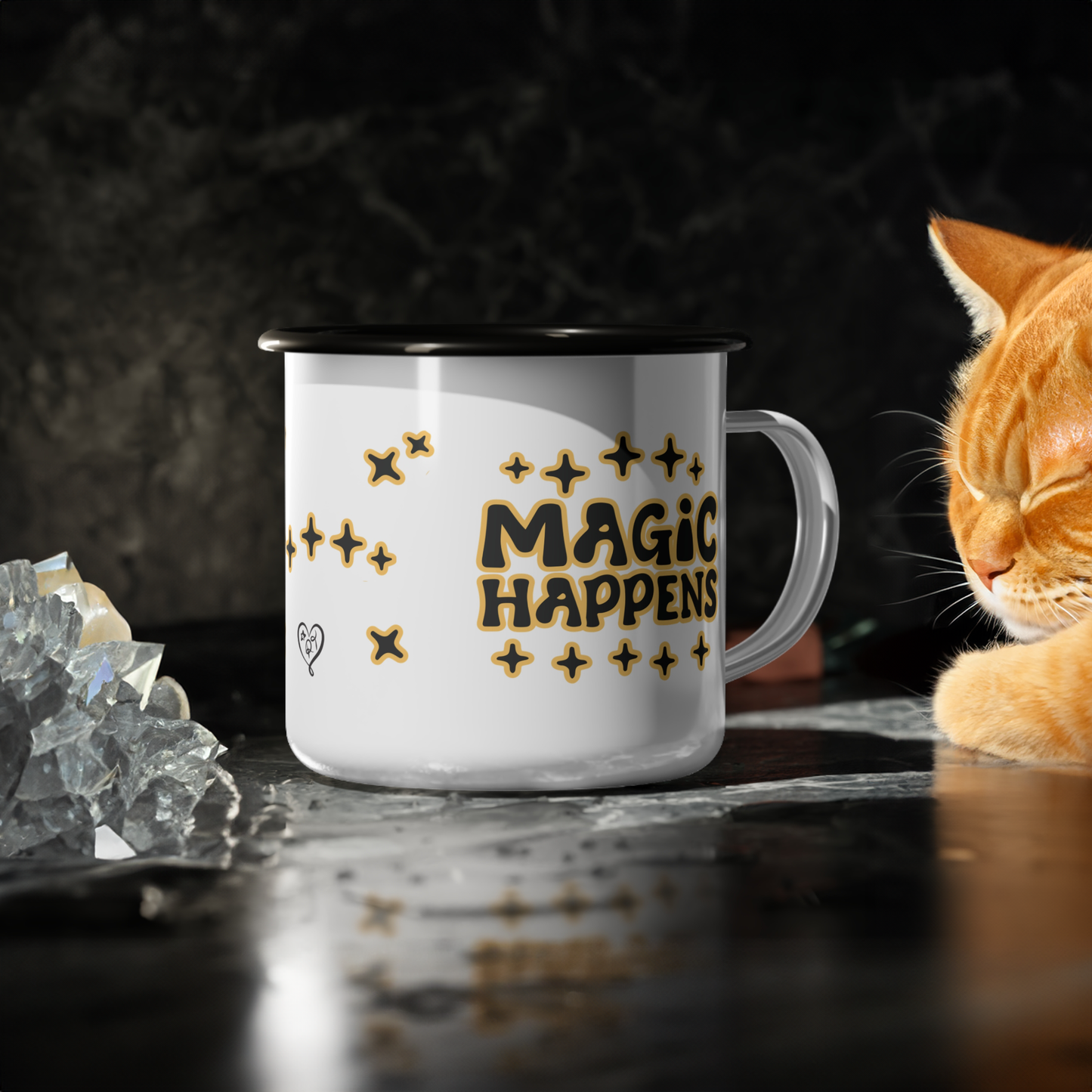 Magic Happens Enamel Camp Cup Mug